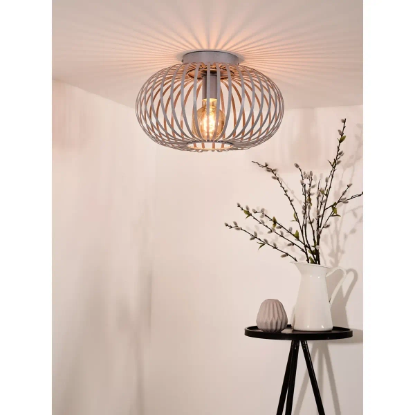 Sufitowa lampa do sypialni MANUELA 78174/40/36 Lucide szary