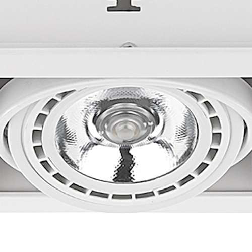 Wpuszczna LAMPA sufitowa DOWNLIGHT 9575 Nowodvorski kwadratowa OPRAWA podtynkowa do zabudowy biała