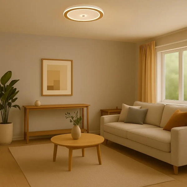 Sufitowy plafon ledowy Zofrael 71282 LED 34W 3000-6500K złoty