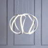 Ledowa wisząca lampa Alonsa ALO012 LED 16W 3000K ringi biały