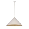 Lampa stożek wisząca VESUVIO 41067 do jadalni beżowa złota
