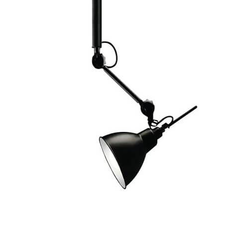 Industrialna LAMPA wisząca DAISEN 5625 Shilo regulowana OPRAWA metalowa na wysięgniku zwis czarny