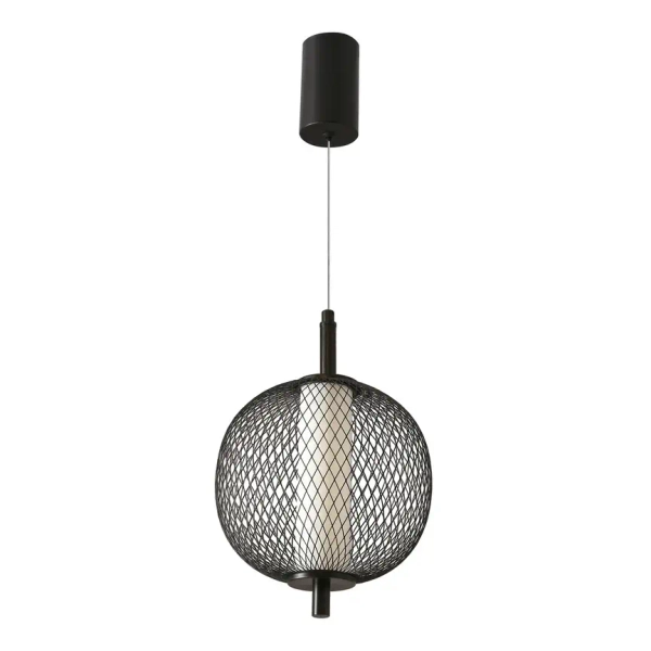 Loftowa lampa wisząca Puma 31-35332 LED 10W 3000K ażurowa kula czarny