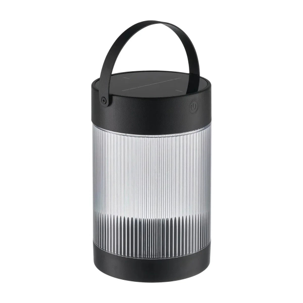 Lampka stołowa solarna tuba Coupar 2518215003 IP44  ściemnialna czarny