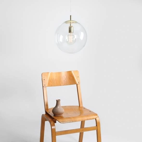 Szklana kula wisząca GLOBUS 562G10 Aldex zwis do salonu ball