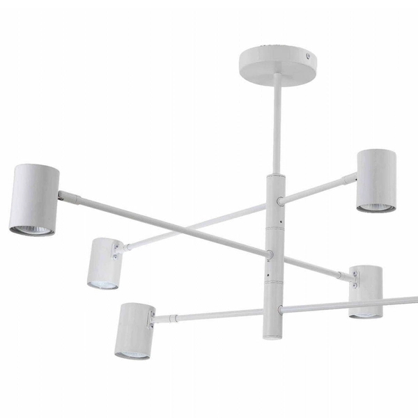 Sufitowa lampa SNOW LP-731/6P WH Light Prestige regulowana do salonu biała