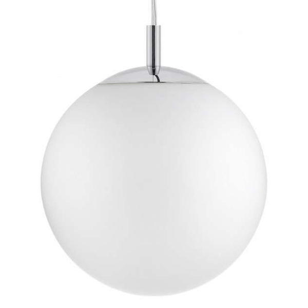 Skandynawska LAMPA wisząca ALUR 10724303 Kaspa hygge OPRAWA kulisty ZWIS kule balls chrom białe