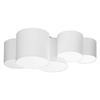Nasufitowa lampa tkaninowa Mona 3443 TK Lighting do salonu biała