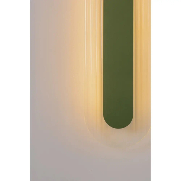 Szklana lampa ścienna Riflo RIWB64002 LED 4,8W 3000K burgundowy