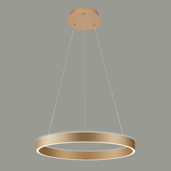 Lampa zwisająca Brasco PND-56215D-080RPC-GD-3KS4K-TRDIMM Italux LED 80W 3000-4000K złota