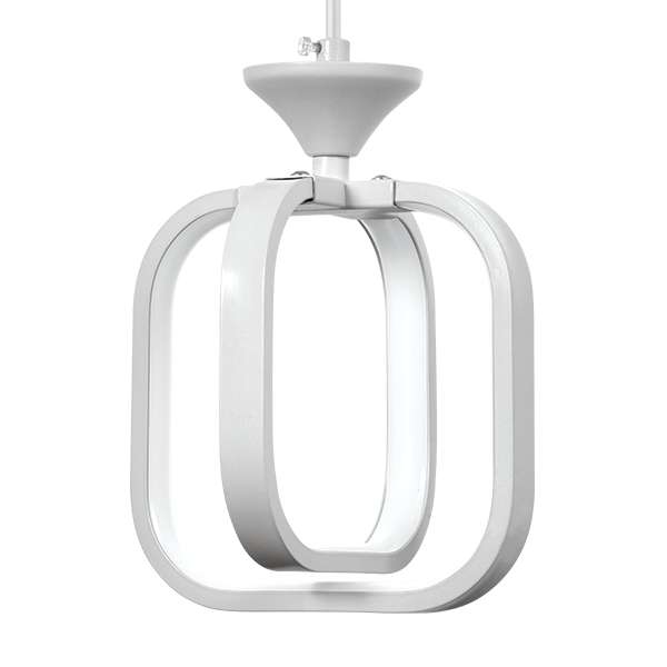 LAMPA wisząca VEN W-MD 9713/1 WH kwadratowa OPRAWA zwis LED 13W 3000K-6000K ramki białe
