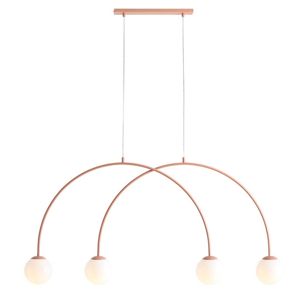 Molekułowa lampa wisząca nad stół UNA 1116L11_S Aldex koralowy