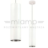 Wisząca lampa NEW YORK P8371-1L W/S metalowa zwis tuba biała srebrna