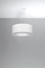LAMPA wisząca SL.0747 abażurowa OPRAWA zwis okrągły biały