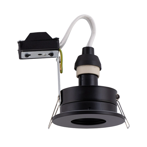 Oczko do zabudowy Golf 8376 czarna lampa wpuszczana schodowa