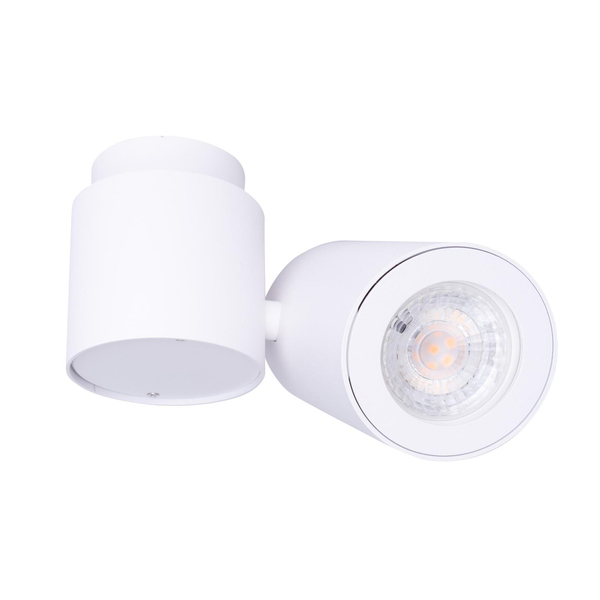 Lampa sufitowa BARRO C0036 tuba regulowany spot biała