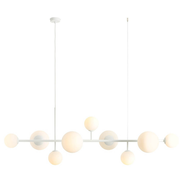 Molekułowa lampa sufitowa DIONE 1092N Aldex do salonu biały