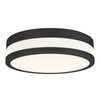 Czarna lampa przysufitowa Kari LED 18W 3000k do przedpokoju