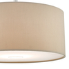 Wisząca lampa z abażurem Waco SP65+RON6529 Dar Lighting  czarna beżowa