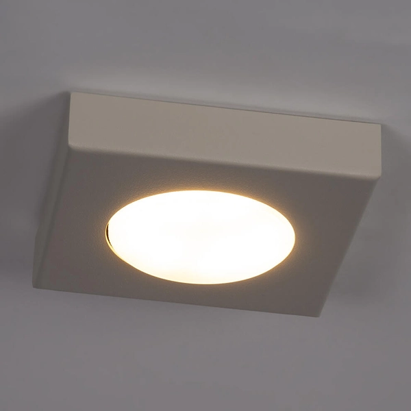 Nasufitowa lampa do gabinetu Hero 40922 kostka square szara