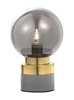 Nowoczesna lampa nocna Plata do sypialni złota szara