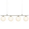 LAMPA wisząca QUATTRO 107573 Markslojd metalowa OPRAWA rustykalny ZWIS szklane kule balls stal biała