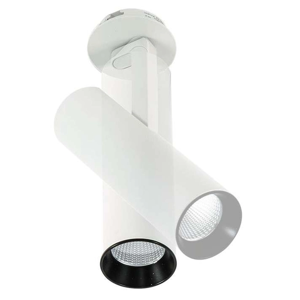 LAMPA sufitowa BOCCA SL74055/18W 4000K WH+BL Italux metalowa OPRAWA spot LED 18W tuba regulowana biała