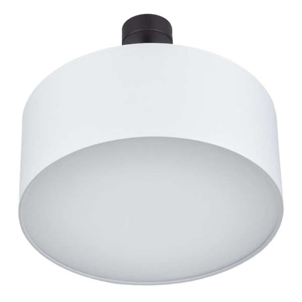 Sypialniana lampa sufitowa Rondo 4243 TK Lighting okrągła z tkaniny biała