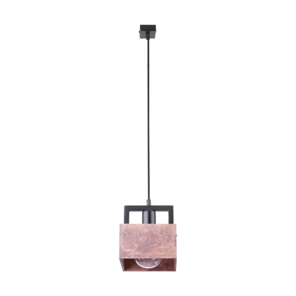 Loftowa lampa wisząca Dakota 31750 salonowa kostka brązowa czarna