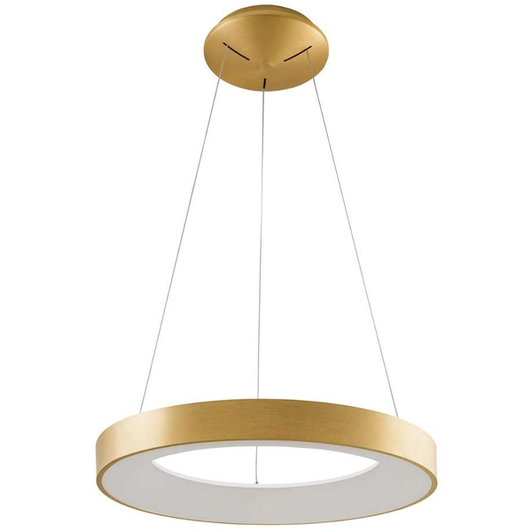 LAMPA wisząca GIULIA 5304-840RP-GD-3 Italux metalowa OPRAWA okrągła LED 40W 3000K zwis pierścień ring złoty