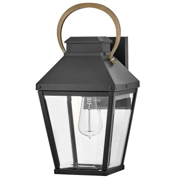 Latarenka kinkiet ścienny Dawson HK-DAWSON-M na taras IP44 czarny