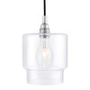 LAMPA wisząca LONGIS IV 10552109 Kaspa szklana OPRAWA zwis przezroczysty czarny