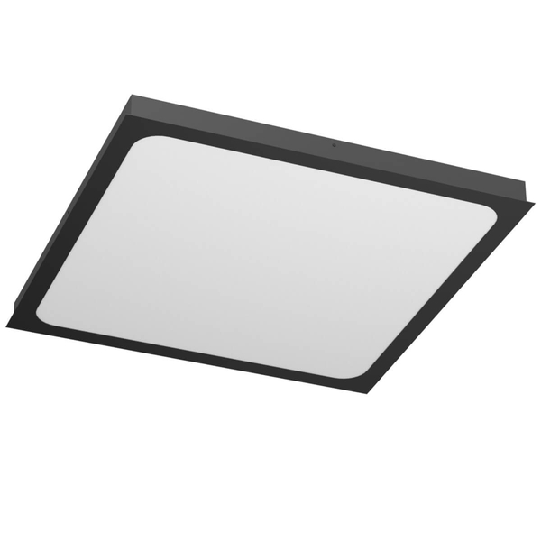 Ledowy plafon Hika 1057 Brosline 60W 4000K square do pokoju czarny