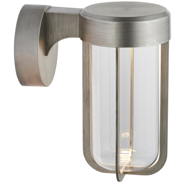 Kinkiet zewnętrzny L&-192782 Light& LED 8W 2700K szklany IP44 srebrny