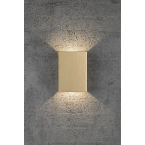 Ścienna lampa zewnętrzna Fold 2019051035 LED 10,4W 3000K IP54 mosiądz