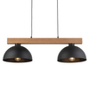Podwójna lampa zwisająca rustykalna Oslo 4711 TK Lighting drewniana czarna