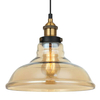 Loftowa LAMPA wisząca HUBERT MDM-2381/1 GD+AMB Italux szklana OPRAWA skandynawski ZWIS bursztynowy