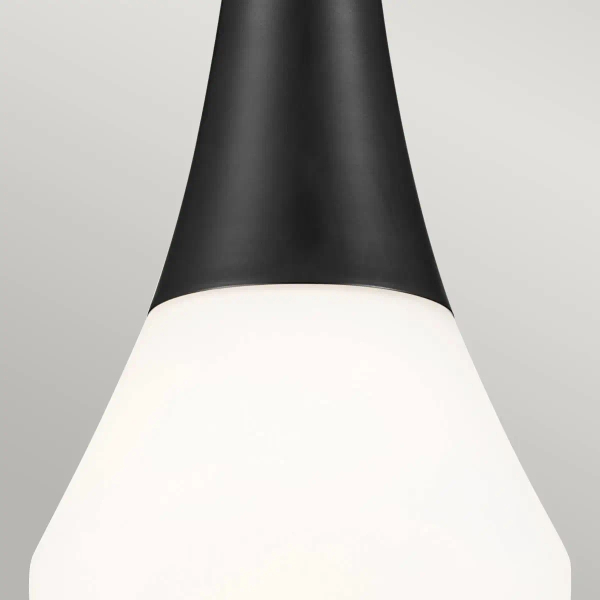 Wisząca lampa Deela KL-DEELA-P-BK nad wyspę kuchenną czarna biała