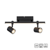 Sufitowa lampa regulowana Barik LED 14W 3000K spot 2-punktowy czarna