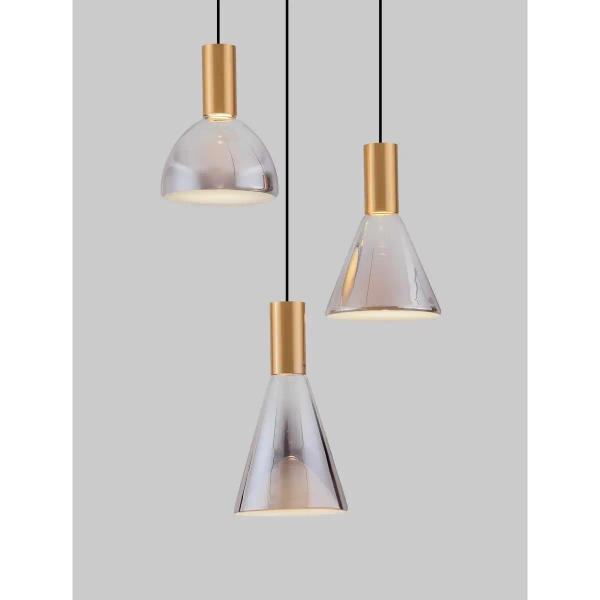 Potrójna lampa wisząca SARDUNO LE45138 LED 20W 3000K złota