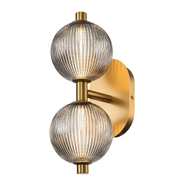 Kinkiet ścienny do salonu Palmas QN-PALMAS-2W-BG LED 18W 3000K IP44 złoty