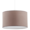 Lampa wisząca z tkaniny Rondo 3467 TK Lighting okrągła z kloszem cappuccino