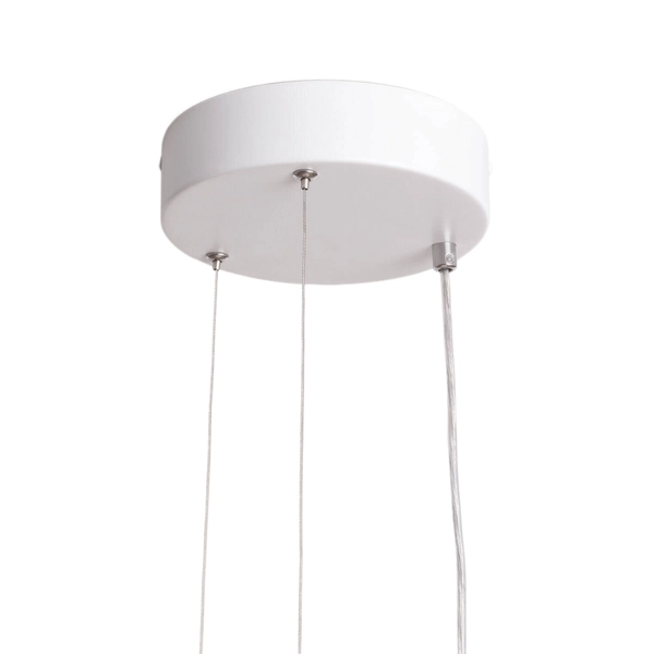 Nowoczesna lampa wisząca Bellissima ABR-LWBSS48W nad wyspę biała