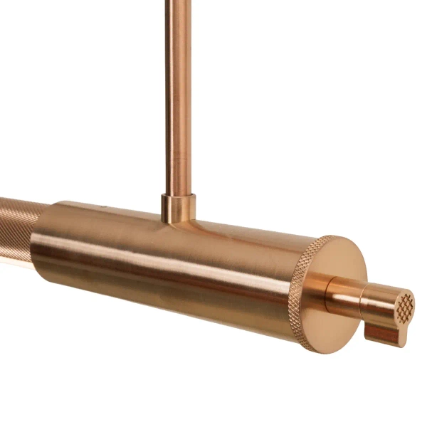 Podłużna lampa wisząca FLUSORE P0659D LED 12W 3000K liniowa miedziana