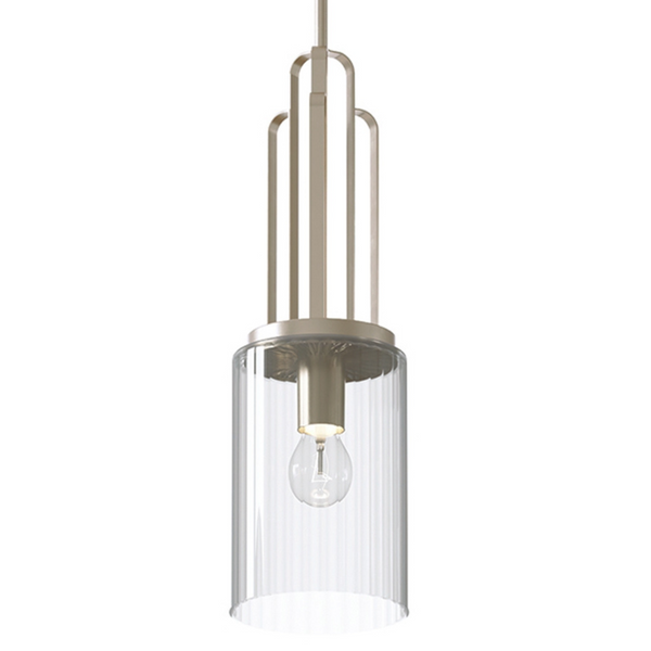 Lampa wisząca QN-KIMROSE-MP-PN tuba szklana nikiel