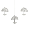 Potrójna lampa wisząca kryształowa VENUS ML315 LED 5W 4000K chrom