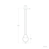 Pierścieniowa lampa wisząca Totti ABR-LWTIT-B LED 10W 3000K metalowa biała