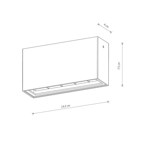 Sufitowa lampa Pix 11367 Nowodvorski LED 10W 3000K IP54 podłużna czarna