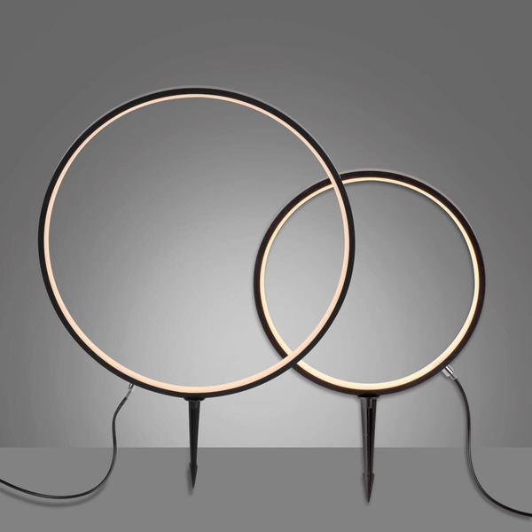 Tarasowy naświetlacz ZIRKULU 1951X-SET LED 2,2W 3000K IP65 koło czarny