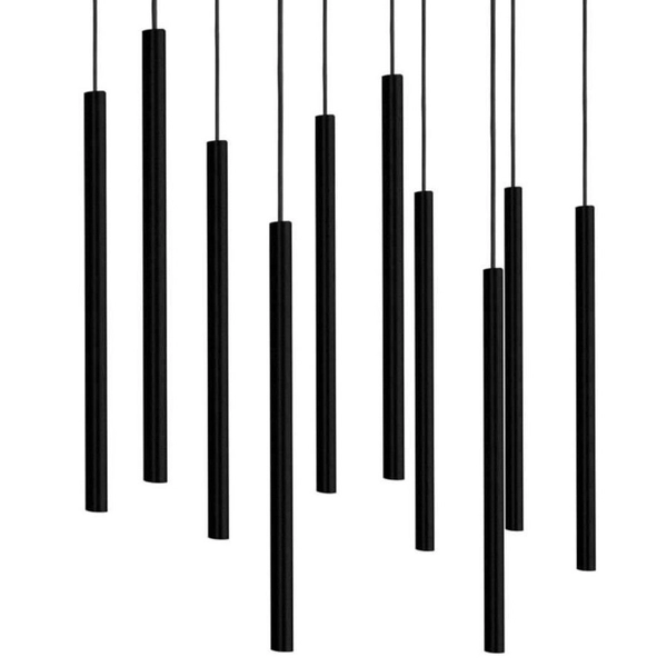LAMPA wisząca LASER 8923 Nowodvorski prostokątna OPRAWA metalowy ZWIS tuby czarne